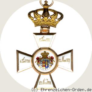 Oldenburger Haus- und Verdienstorden  Komturkreuz R&uuml;ckseite