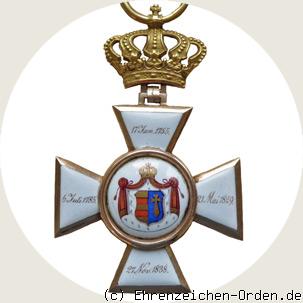 Oldenburger Haus- und Verdienstorden – Ritterkreuz 1. Klasse R&uuml;ckseite
