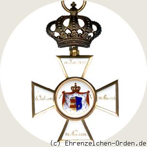 Oldenburger Haus- und Verdienstorden Großkreuz mit der goldenen Krone R&uuml;ckseite