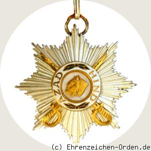 Orden Azad Hind Halskreuz 1.Klasse mit Schwertern