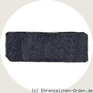 Sonderabzeichen Panzervernichter in Silber R&uuml;ckseite