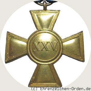 Dienstauszeichnung für Offiziere 1825 (2.Form 1826 – 1845) R&uuml;ckseite