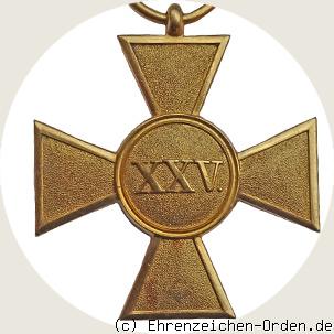 Dienstauszeichnung für Offiziere 1825 (6. Form 1895 – 1920) R&uuml;ckseite