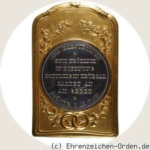 Ehejubiläums-Medaille zur diamantenen Hochzeit 1888 R&uuml;ckseite