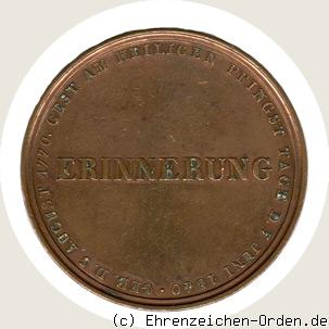 Erinnerungsmedaille 1840 für das Garde-Corps in Bronze R&uuml;ckseite