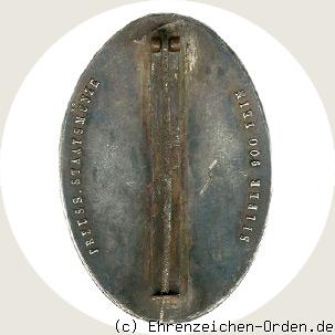 Erinnerungszeichen Verdienste um das Feuerlöschwesen 1934 R&uuml;ckseite