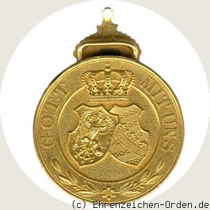 Goldene Hochzeitsmedaille 1879 2. Klasse R&uuml;ckseite