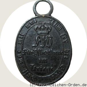 Kriegsdenkmünze für Nichtkämpfer 1813/1814 R&uuml;ckseite
