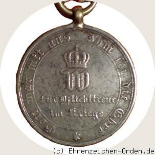 Kriegsdenkmünze für Nichtkämpfer 1870/1871 R&uuml;ckseite