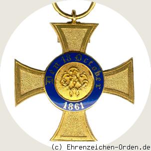 Königlicher Kronen-Orden 4.Klasse mit Genfer Kreuz 1872-1874 R&uuml;ckseite
