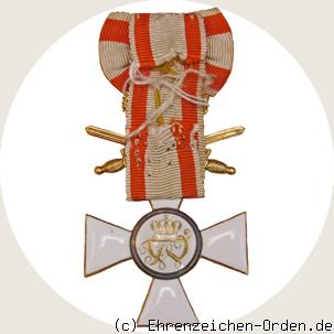 Roter Adler Orden 3.Klasse mit Krone, Schleife und Schwertern am Ring R&uuml;ckseite