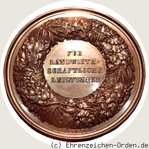 Staatspreis für landwirtschaftliche Leistungen in Bronze (1.Stempel) 1847 R&uuml;ckseite
