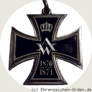 Verdienstkreuz für Frauen und Jungfrauen 1870-71 R&uuml;ckseite
