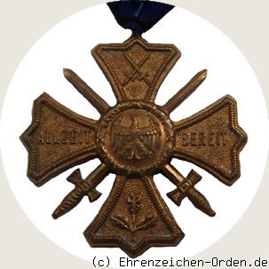 Erinnerungskreuz Treu dem Regiment R&uuml;ckseite