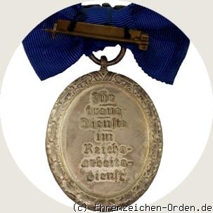 Dienstauszeichnung Reichsarbeitsdienst 2.Stufe Frauen R&uuml;ckseite