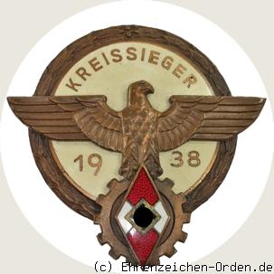 Ehrenzeichen Kreissieger im Reichsberufswettkampf 1938