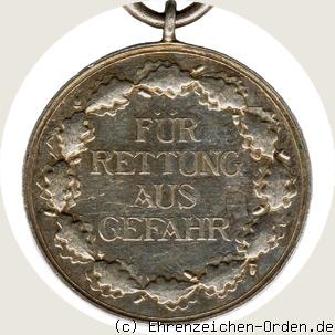 Rettungsmedaille 1933 R&uuml;ckseite