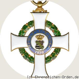 Albrechtsorden Ritterkreuz 1. Form R&uuml;ckseite