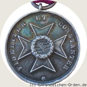 Silberne Verdienstmedaille des Sachsen-Ernestinischen Hausordens 1871 R&uuml;ckseite