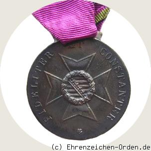 Silberne Verdienstmedaille des Herzoglich Sachsen-Ernestinischen Hausordens mit Schwerterspange 1914/8 R&uuml;ckseite