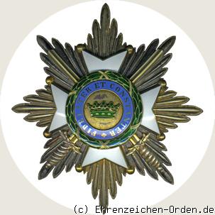 Herzoglich Sachsen-Ernestinischer Hausorden Bruststern zum Großkreuz mit Schwertern