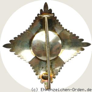 Herzoglich Sachsen-Ernestinischer Hausorden Bruststern zum Komtur 1.Klasse R&uuml;ckseite