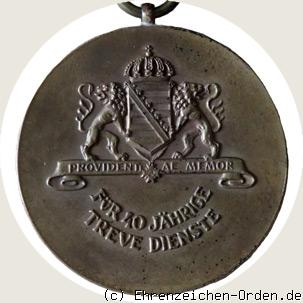 Ehrenzeichen für Mitglieder der Feuerwehr für 40 Jahre R&uuml;ckseite