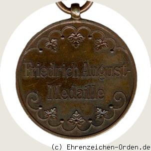 Friedrich August Medaille in Bronze 1905 R&uuml;ckseite