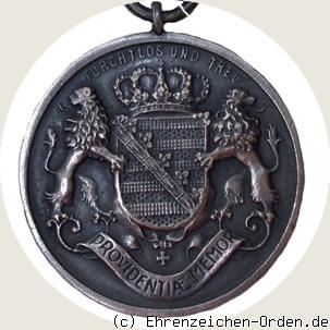 Sächsische Kriegerverdienst-Medaille 1914/1918 in Silber R&uuml;ckseite