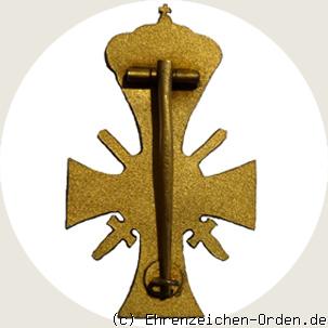 Ritterkreuz 1.Klasse mit Krone und Schwertern des BSF (blau) R&uuml;ckseite