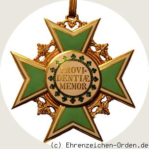 Hausorden der Rautenkrone – Ordenskreuz R&uuml;ckseite