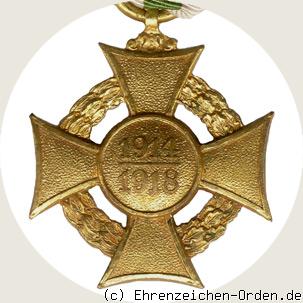 Ehrenkreuz für freiwillige Wohlfahrtspflege im Kriege 1914-18 R&uuml;ckseite