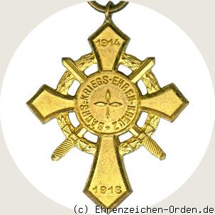 Sächsisches Kriegsehrenkreuz 3. Klasse Schwerter R&uuml;ckseite