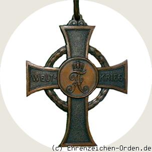 Kriegsverdienstkreuz Bronze 1915 R&uuml;ckseite