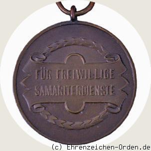 Medaille für langjährige freiwillige Samariterdienste R&uuml;ckseite
