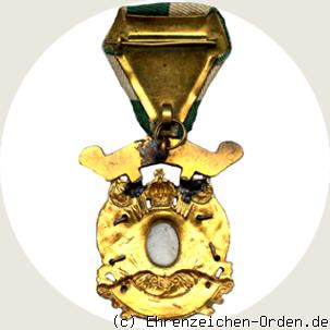 Abzeichen Bezirksehrenmitglied Sächsischer-Militär-Vereins-Bund R&uuml;ckseite