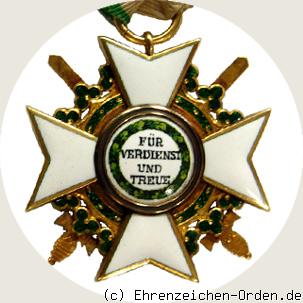 Verdienstorden Ritterkreuz 1.Klasse mit Schwertern 1866 R&uuml;ckseite
