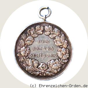 Schieß-Preismedaille König Albert 1874 R&uuml;ckseite