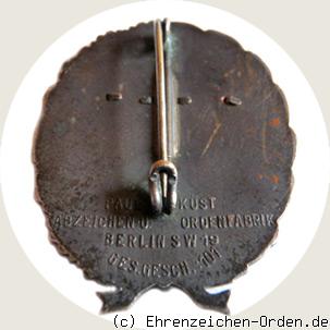 Schlageterschild ovale Form Nichtkämpfer R&uuml;ckseite