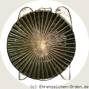 Schlesisches Bewährungsabzeichen 1.Klasse mit Schraubscheibe R&uuml;ckseite