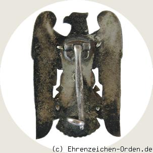 Schlesisches Bewährungsabzeichen 1.Klasse mit Schwertern emailliert R&uuml;ckseite