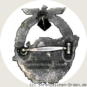 Schnellboot-Kriegsabzeichen 2.Form R&uuml;ckseite