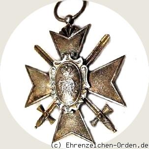 Fürstlich Schwarzburgisches Ehrenkreuz – Kreuz 3.Klasse mit Schwertern R&uuml;ckseite