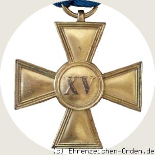 Dienstauszeichnung 1. Klasse für 15 Jahre R&uuml;ckseite