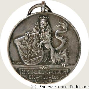 Regierungsjubiläumsmedaille Silber 1905 R&uuml;ckseite
