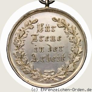 Ehrenzeichen für männliche Dienstboten und Arbeiter R&uuml;ckseite