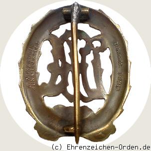 Sportabzeichen DRA (Deutscher Reichsausschuss für Leibesübungen) in Bronze R&uuml;ckseite