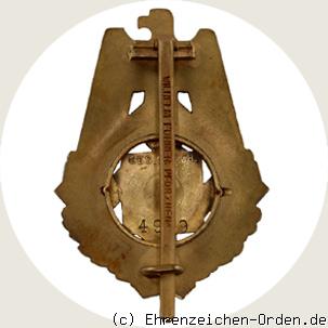 Ehrenzeichen der Technischen Nothilfe 1920 R&uuml;ckseite