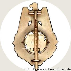 Ehrenzeichen der Technischen Nothilfe 1921 R&uuml;ckseite