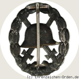 Verwundetenabzeichen für die Armee und Kolonialtruppen 1918 in Silber – durchbrochen R&uuml;ckseite